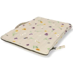 Laptophoes, GOTS bio-katoen, lentebloem, 16-inch