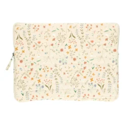 Laptophoes, GOTS bio-katoen, veldbloemen, 16 inch