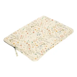 Laptophoes, GOTS bio-katoen, veldbloemen, 16 inch