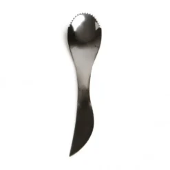 Lepel voor kiwi met mesje, roestvrij staal