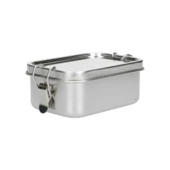 Lunchbox met siliconen ring, RVS, 550 ml