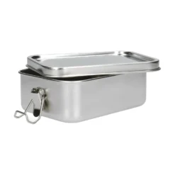 Lunchbox met siliconen ring, RVS, 850 ml