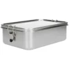 Lunchbox met siliconen ring, RVS, 2400 ml