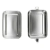 Lunchbox met siliconen ring, RVS, 1400 ml
