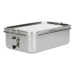 Lunchbox met siliconen ring, RVS, 1400 ml