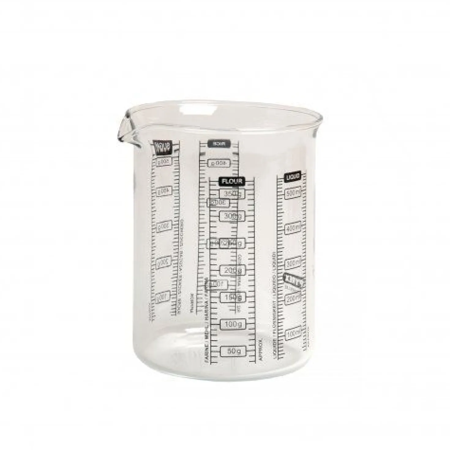 Maatbeker, glas, 500 ml