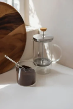Maatlepel voor gemalen koffie, roestvrij staal