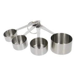 Maatpannetjes in cups, rvs, 4 stuks