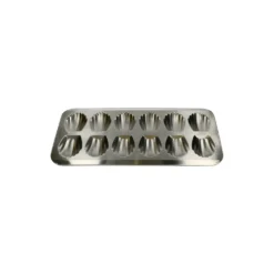 Madeleinevorm, gerecycled rvs, PFAS-vrij, 12 stuks