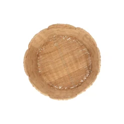 Mandje geschulpt, rattan, 25 cm