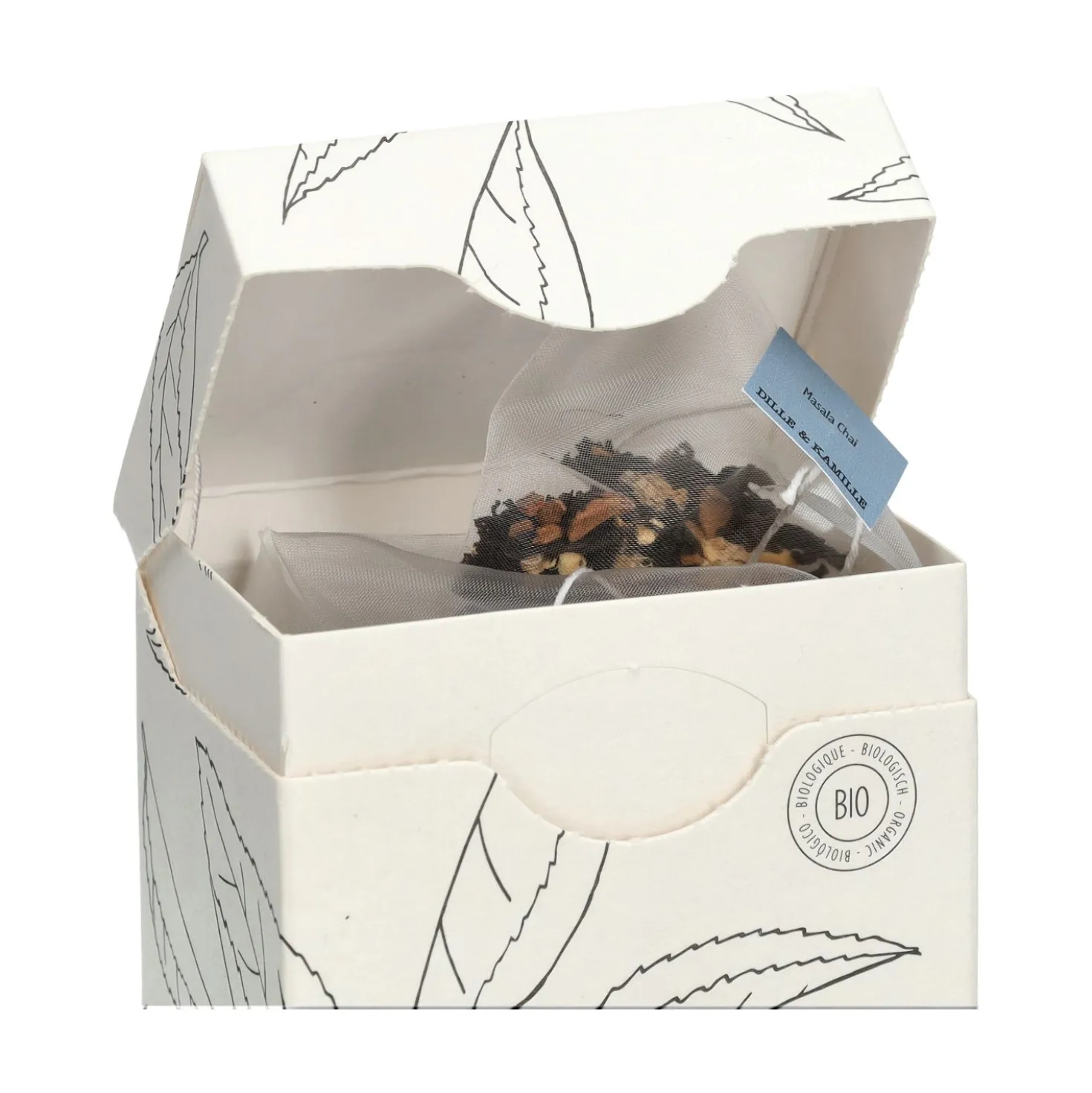 Masala Chai, biologisch, zwarte thee, 15 theebuiltjes