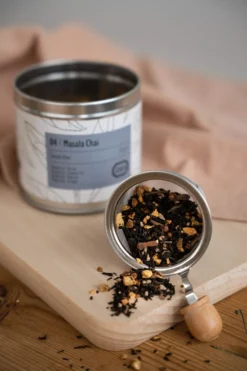 Masala Chai, biologisch, zwarte thee, blik, 75 gram