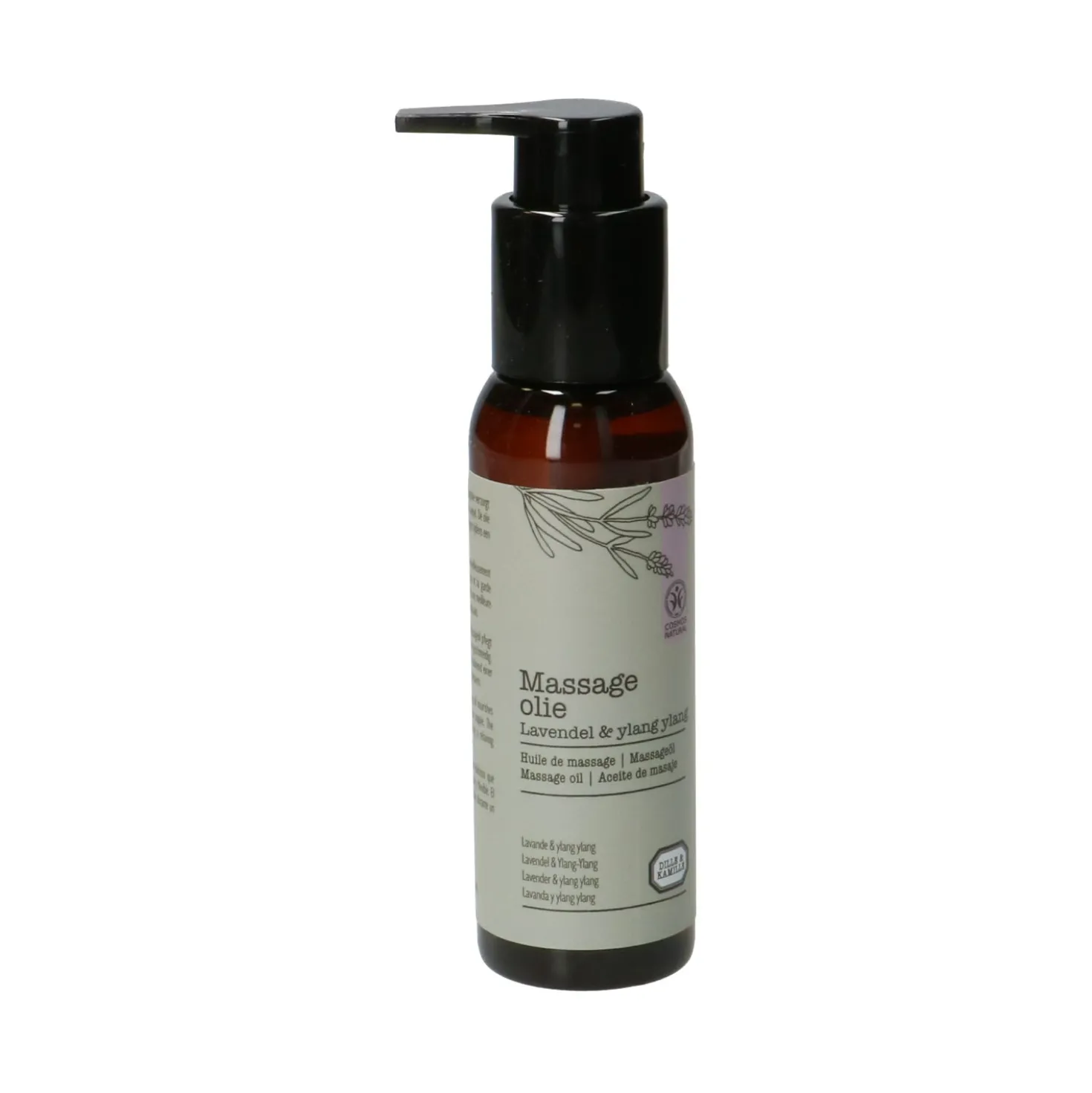 Massageolie, lavendel & ylang, 100 ml