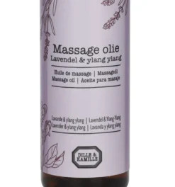 Massageolie, lavendel & ylang, 100 ml