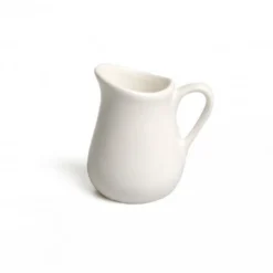 Melkkannetje, mini, wit porselein, hoogte 7 cm