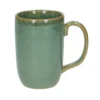 Mok hoog reactieve glazuur, steengoed, groen, 12 cm