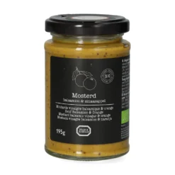 Mosterd balsamico en sinaasappel, biologisch, 195 gram
