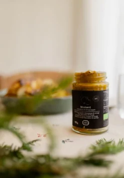 Mosterd balsamico en sinaasappel, biologisch, 195 gram