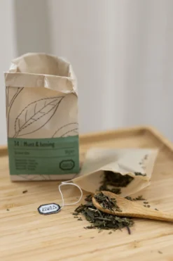 Munt & honing, biologisch, groene thee, zakje 50 gram