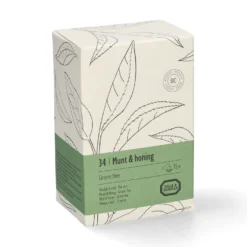 Munt & honing, biologisch, groene thee, 15 theebuiltjes