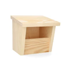 Nestkast voor roodborstje, grenenhout, 17 x 18 x 17.5 cm