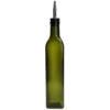 Olie/azijnfles, groen glas, vierkant, 500 ml