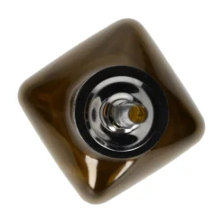 Olie/azijnfles, olijfgroen glas, vierkant, 500 ml