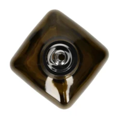 Olie/azijnfles, olijfgroen glas, vierkant, 1 l