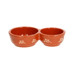 Olijfschaaltje met takjes, terracotta