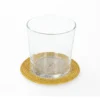 Onderzetters naturel, zeegras, geel, set van 4, Ø11 cm
