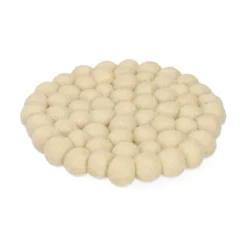 Onderzetter, vilt, kiezel, Ø10 cm