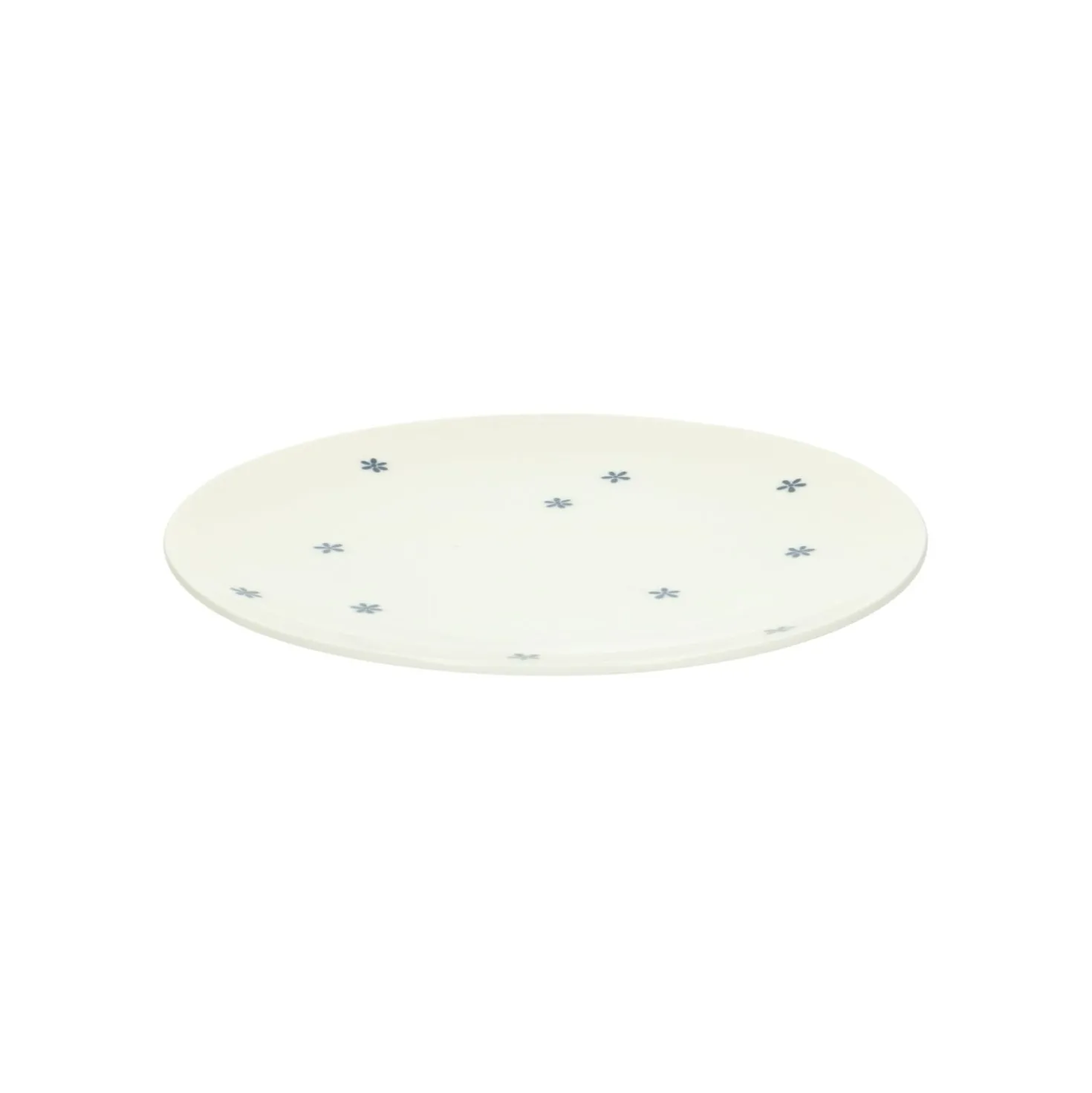 Ontbijtbord met bloemetjes, organisch, porselein, Ø 20 cm