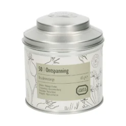 Ontspanning, biologisch, kruidenmelange, blik, 65 gram