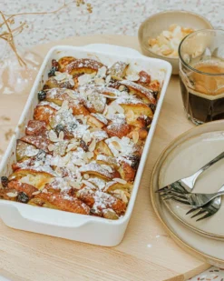 Ovenschaal wit, porselein, 19,5 cm