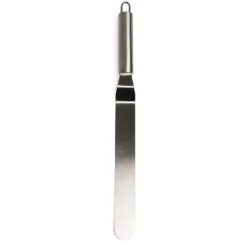 Palet-/ glaceermes, gebogen, roestvrijstaal 37 cm