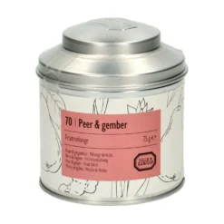 Peer & gember, fruitmelange, blik, 75 gram