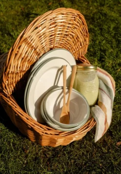 Picknickmand, wilgenteen, ovaal