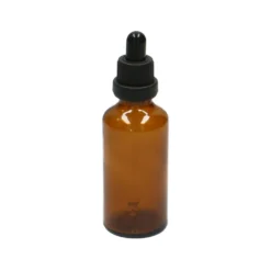 Pipetflesje, bruin glas, 50 ml