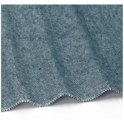 Placemat franjes, GOTS bio-katoen, blauw, 35 x 50 cm
