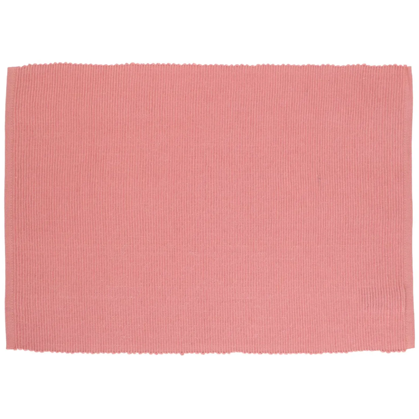 Placemat geribbeld, GOTS bio-katoen, donker roze, 35 x 50 cm
