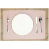 Placemat geribbeld, GOTS bio-katoen, violet, 35 x 50 cm