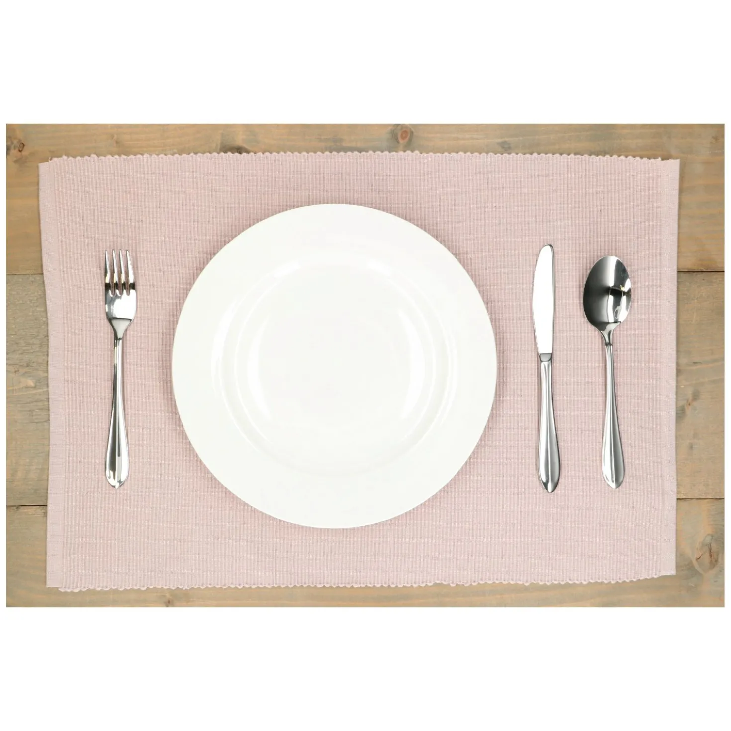 Placemat geribbeld, GOTS bio-katoen, violet, 35 x 50 cm