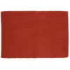 Placemat geribbeld, GOTS bio-katoen, bordeaux rood, 35 x 50 cm