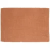 Placemat geribbeld, GOTS bio-katoen, bruin, 35 x 50 cm