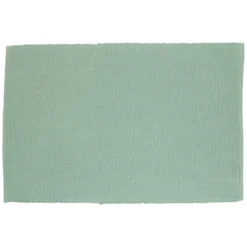 Placemat geribbeld, GOTS bio-katoen, groengrijs, 35 x 50 cm