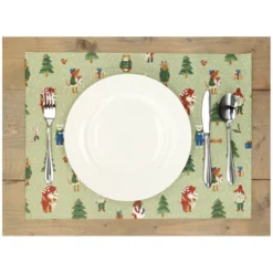 Placemat, GOTS bio-katoen, winterbos, 35 x 50 cm