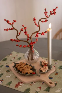 Placemat, GOTS bio-katoen, winterbos, 35 x 50 cm