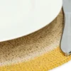 Placemat naturel, zeegras, geel, Ø38 cm