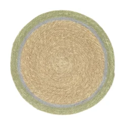 Placemat naturel, zeegras, groen, Ø38 cm