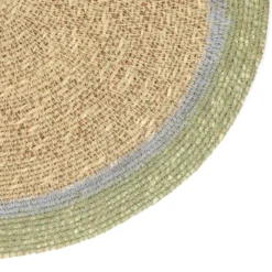 Placemat naturel, zeegras, groen, Ø38 cm